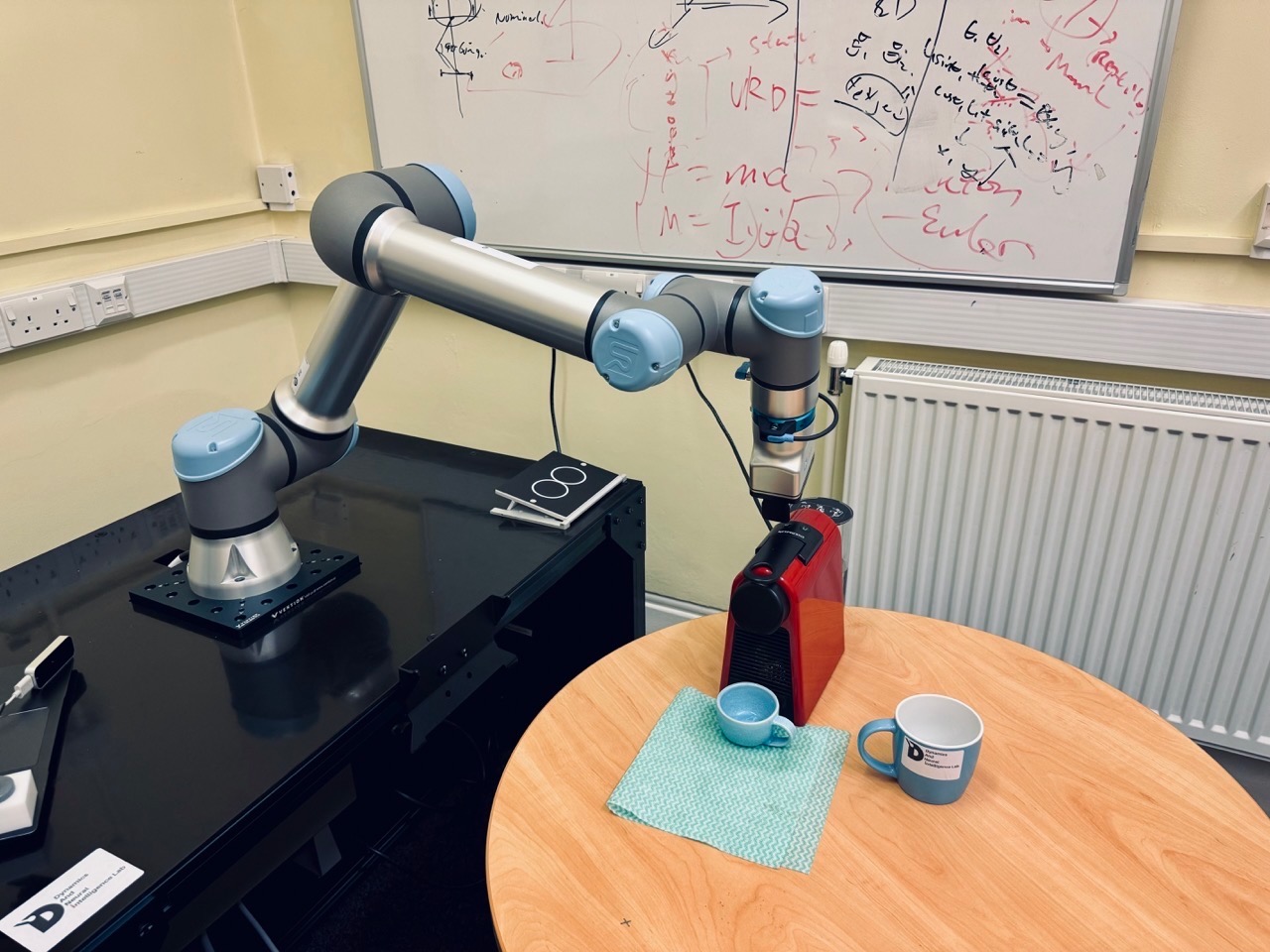 How robot making an espresso