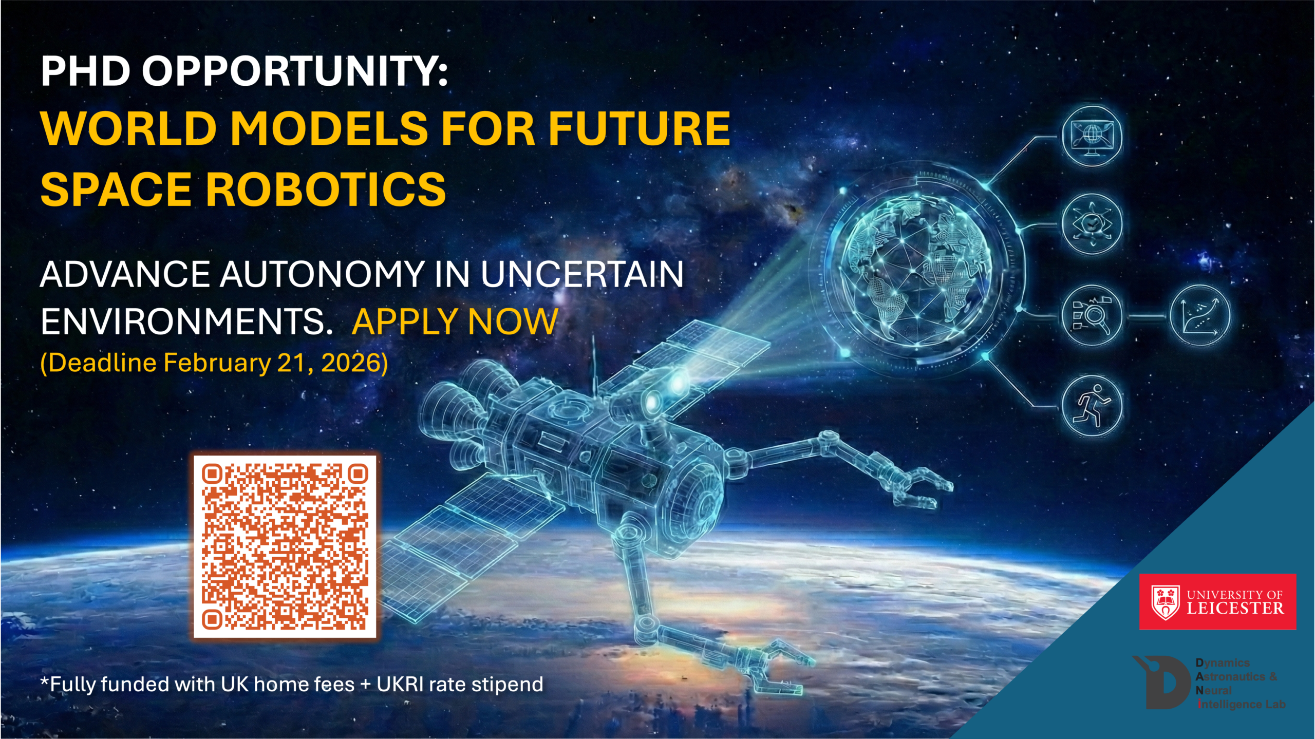 PhD Opportunity in World Models for Space Robotics